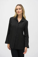 Joseph Ribkoff Woven Button-Down Blouse With Pockets-JR-243958
