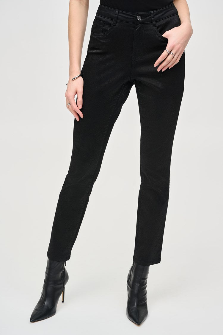 Joseph Ribkoff Classic Slim Foiled Print Denim Pant | Unique Apparel USA