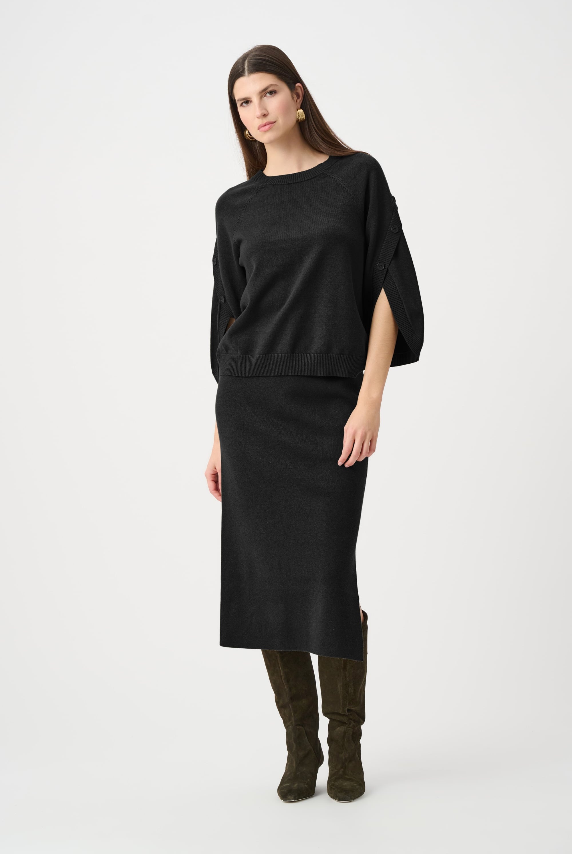 Sweater Knit Midi Skirt