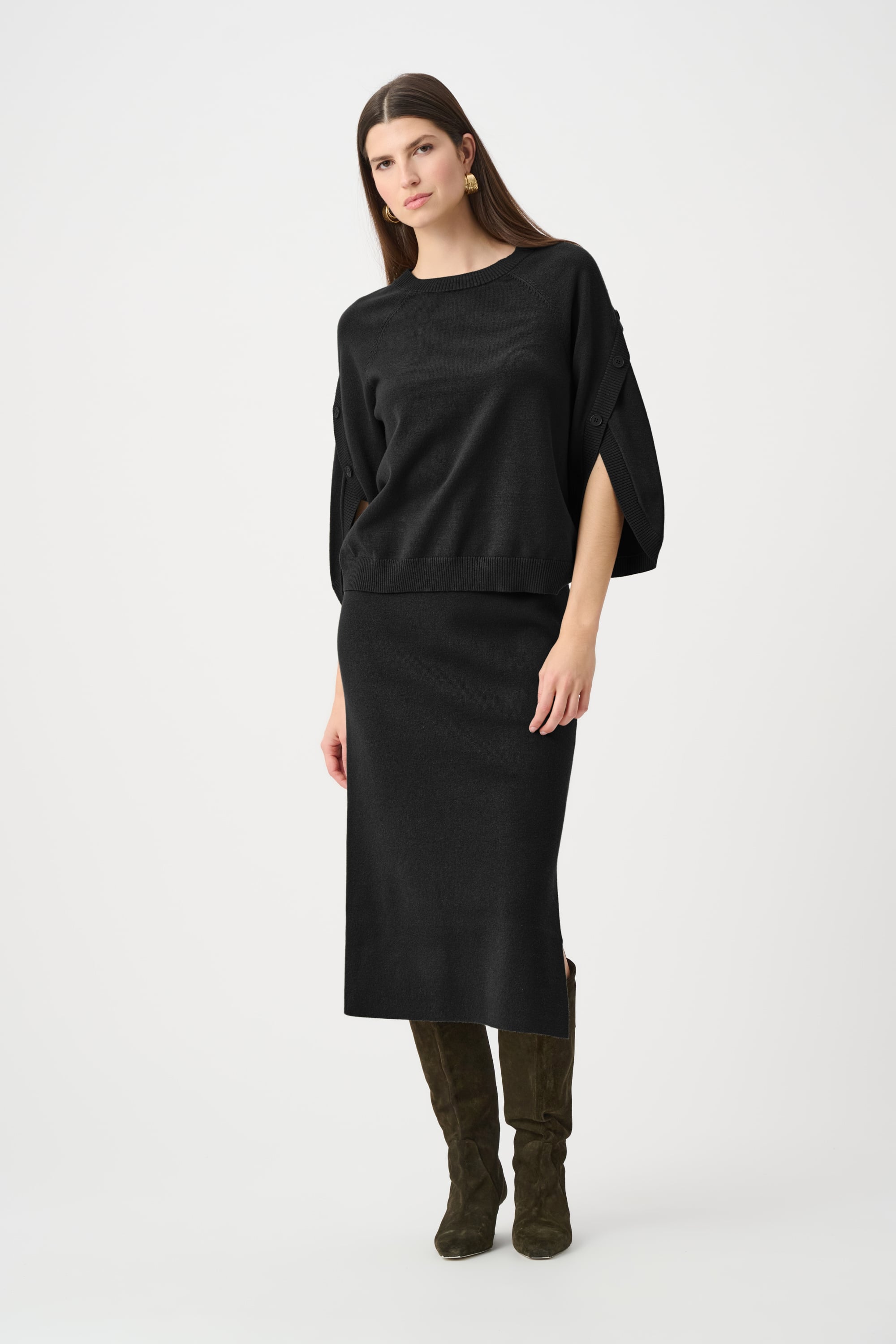 Sweater Knit Midi Skirt