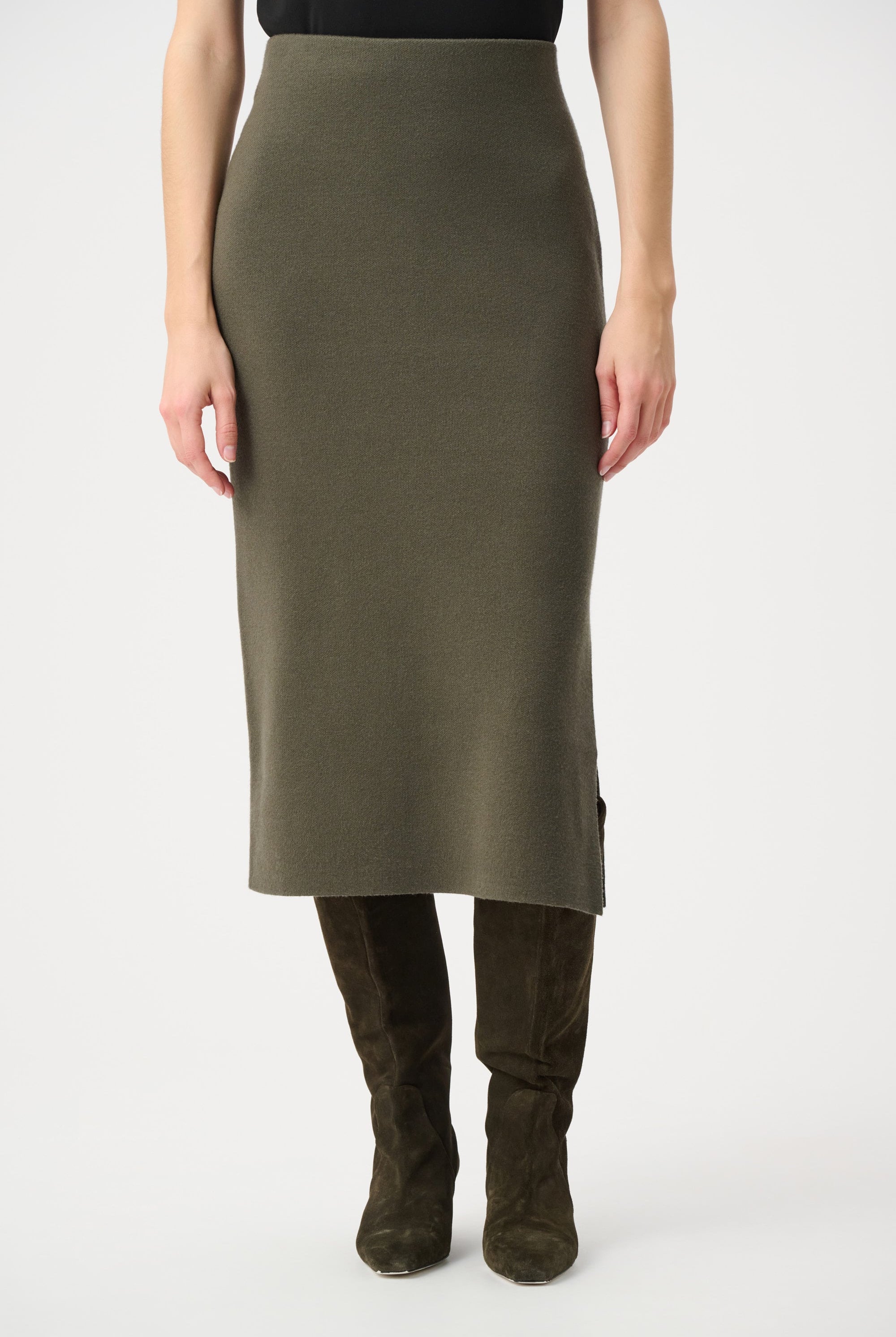 Sweater Knit Midi Skirt