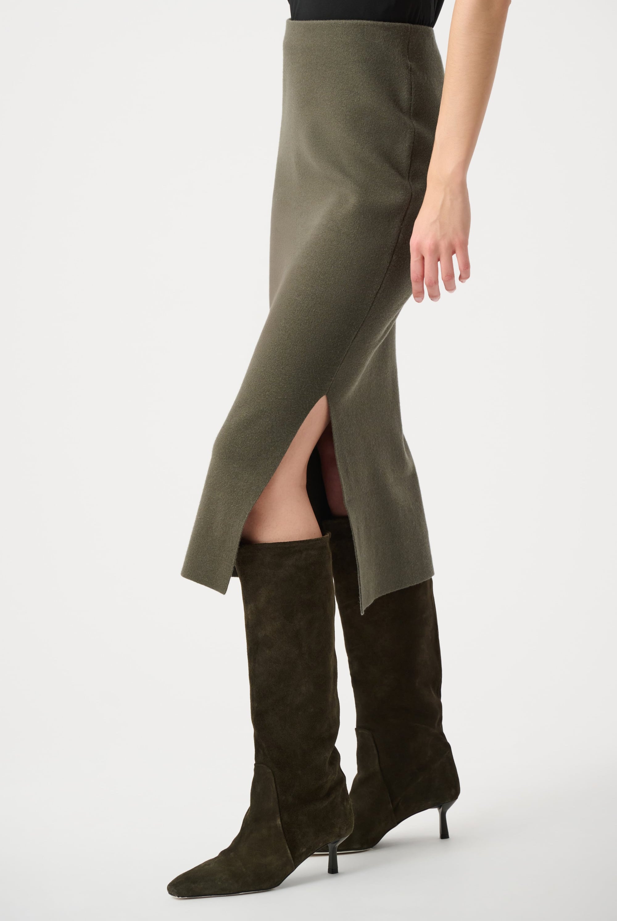 Sweater Knit Midi Skirt