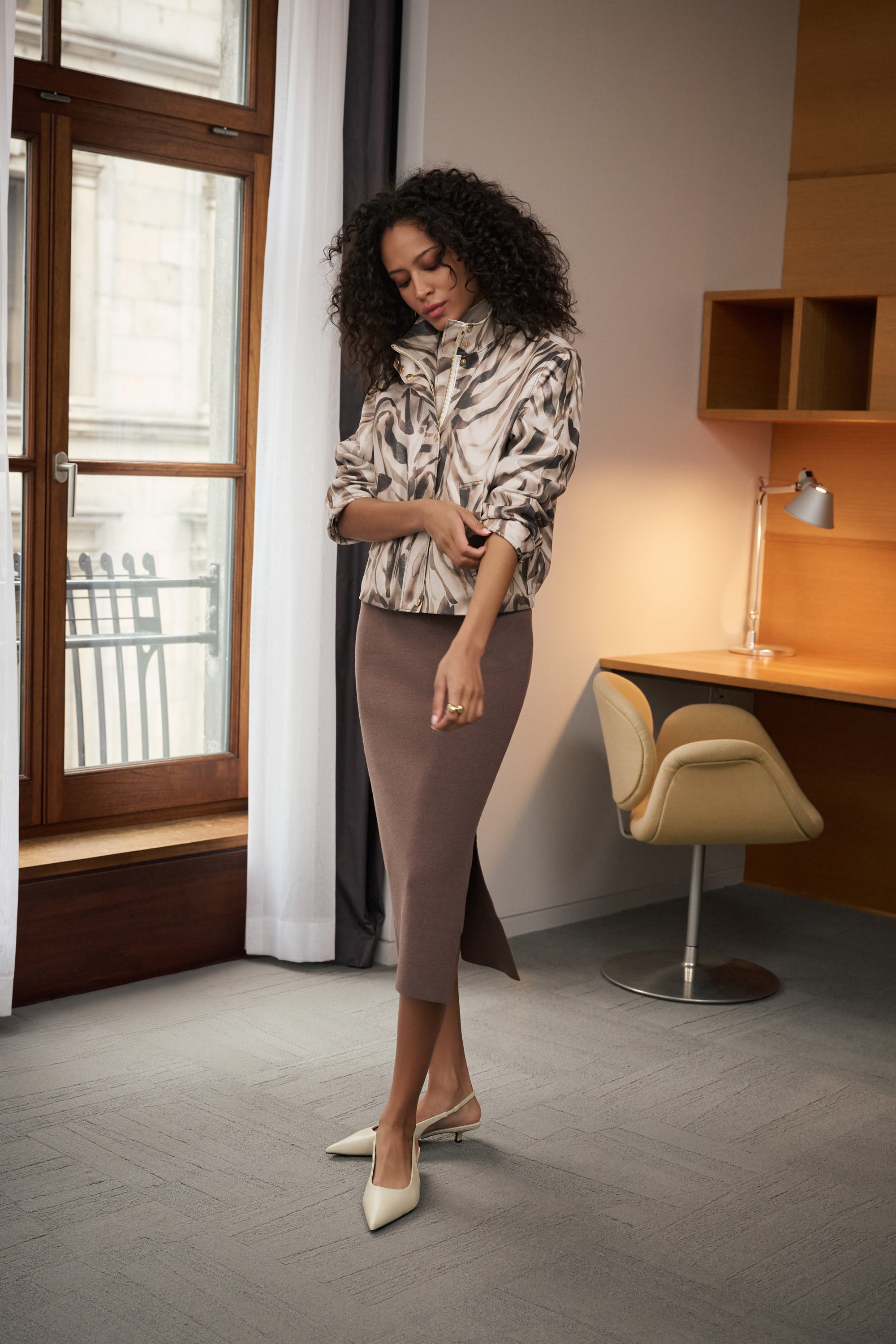 Sweater Knit Midi Skirt