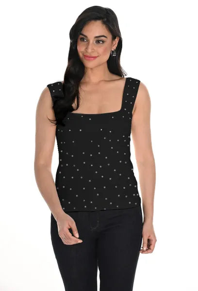 Frank Lyman Sleeveless Jeweled Pullover-FL-244604U