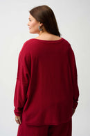 Joseph Ribkoff Sequined Sweater Knit Boxy Top-JR-244921