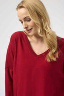 Joseph Ribkoff Sequined Sweater Knit Boxy Top-JR-244921