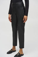 Joseph Ribkoff Leatherette Slim Fit Pull-On Pants-JR-244939