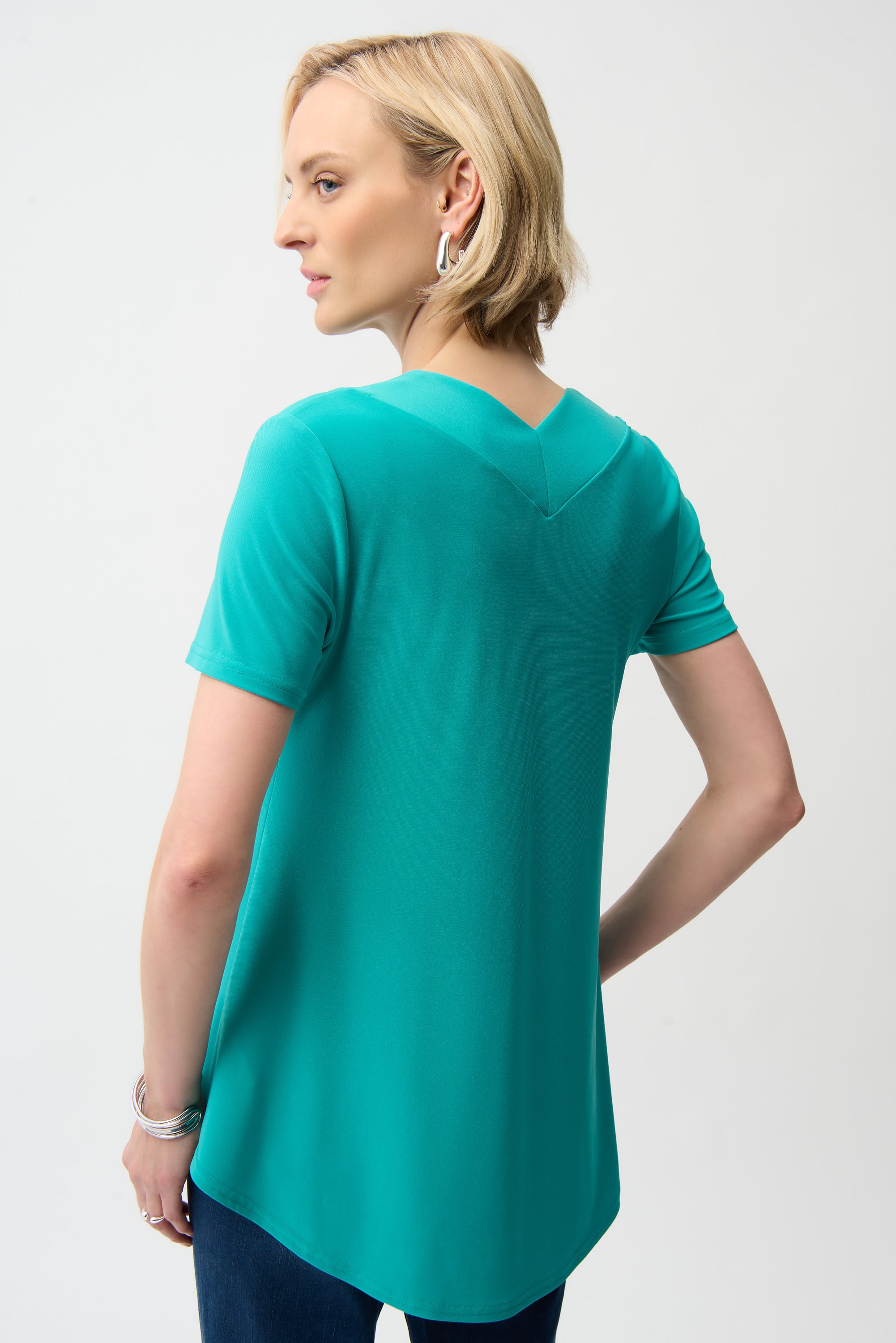 Silky Knit Flared Top