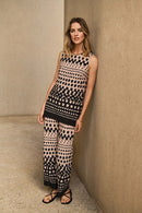 Joseph Ribkoff Silky Knit Dot Print Wide-Leg Pants Style 251188