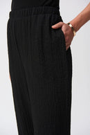Joseph Ribkoff Seersucker Wide Leg Pull-On Pants Style 251227