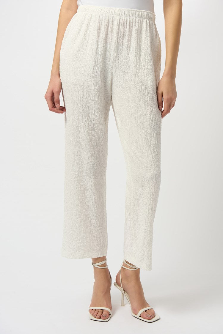 Joseph Ribkoff Seersucker Wide Leg Pull-On Pants Style 251227