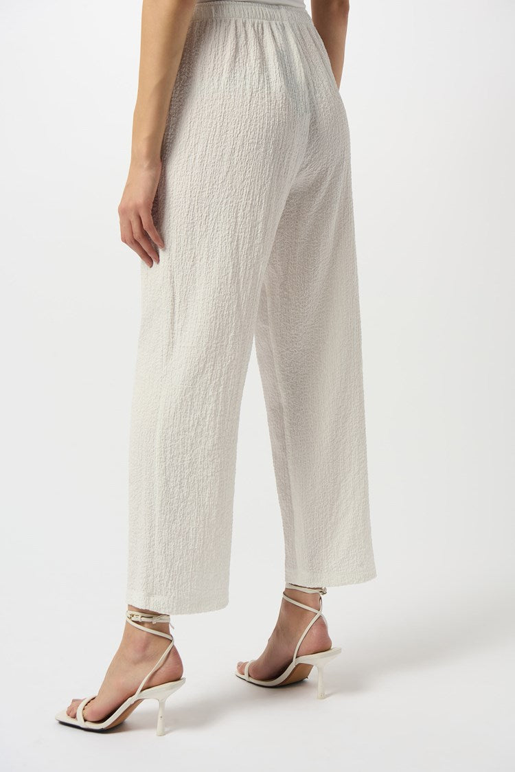 Joseph Ribkoff Seersucker Wide Leg Pull-On Pants Style 251227