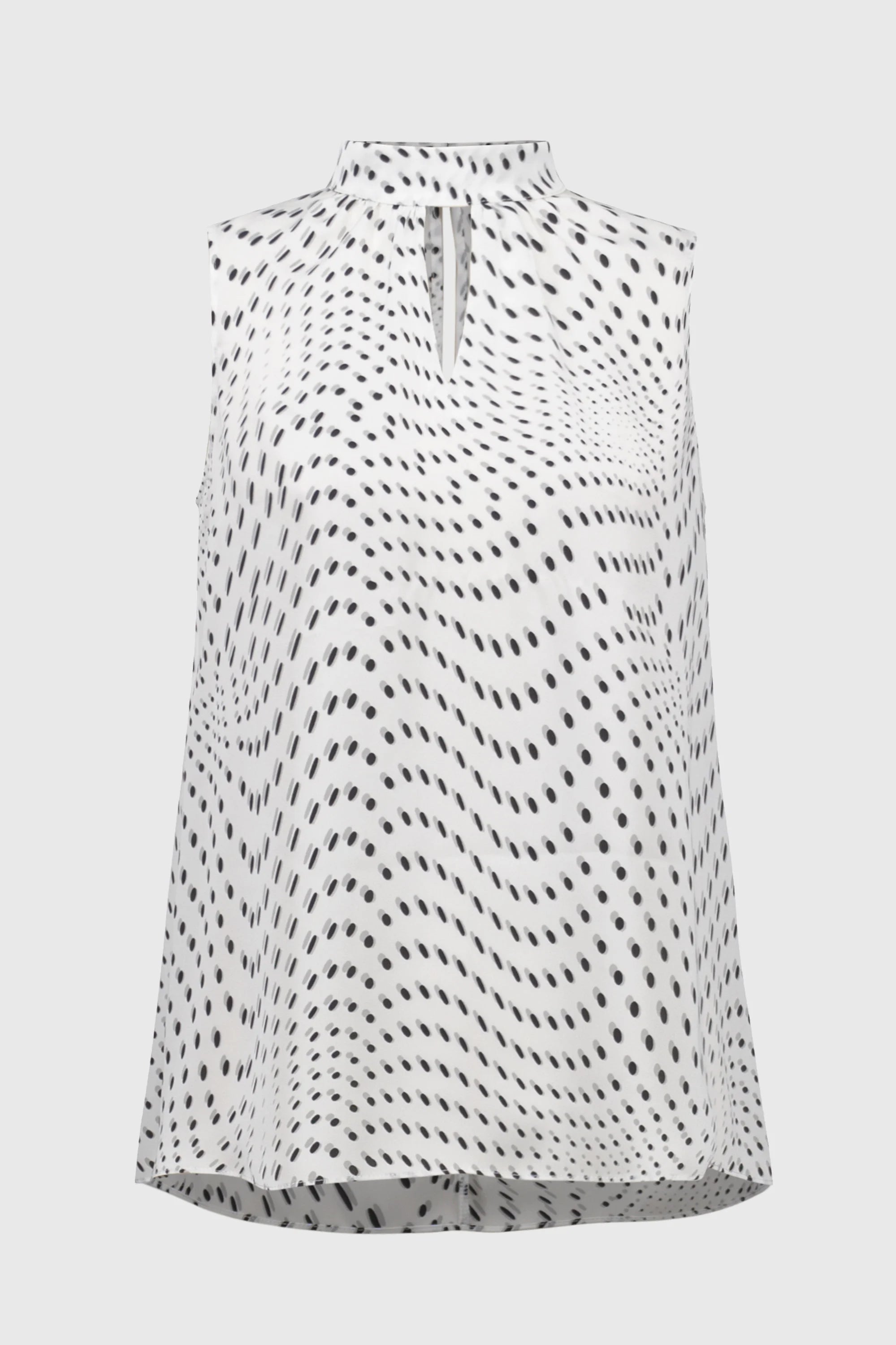 Joseph Ribkoff Signature | Satin Dot Print Sleeveless Top-251749