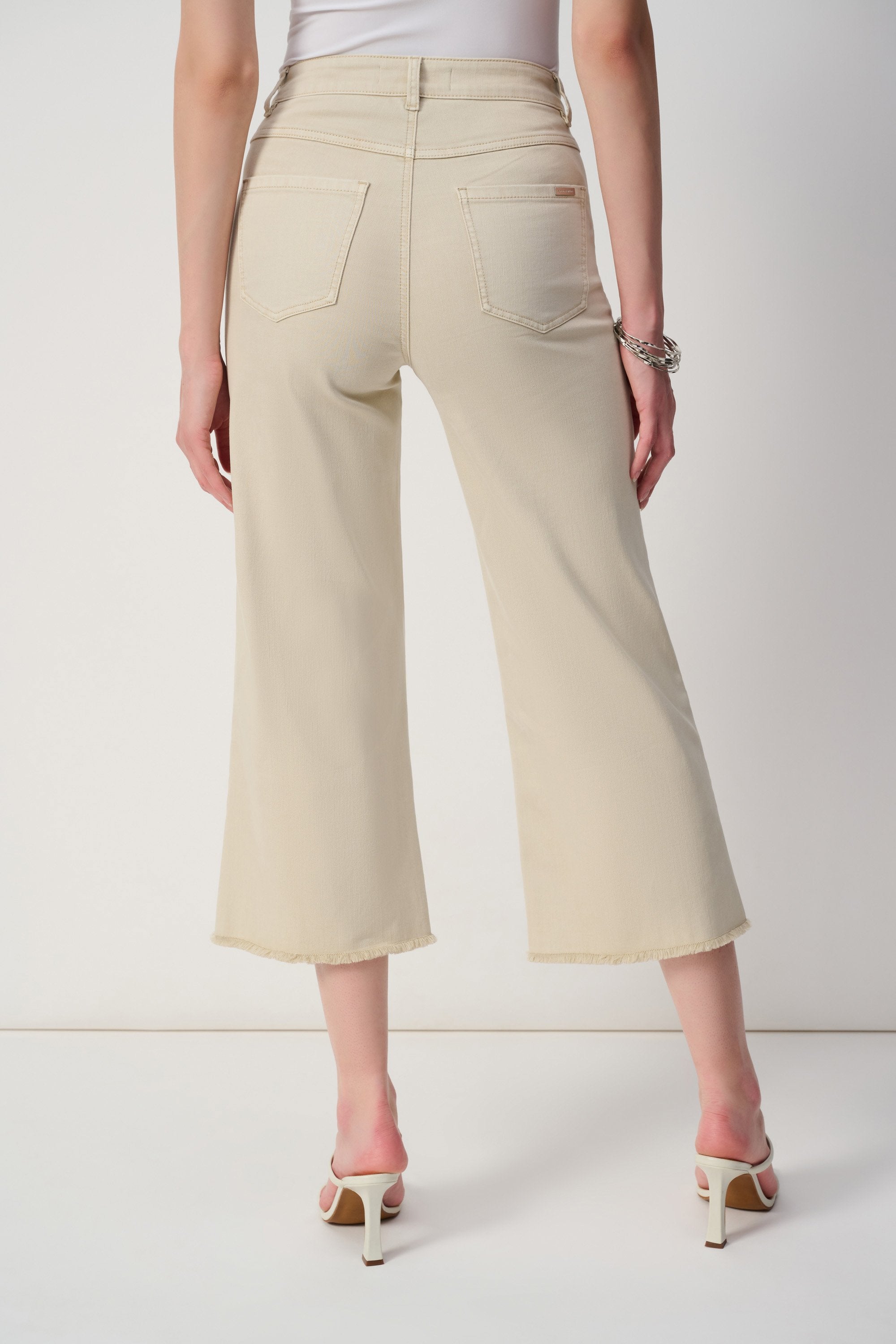 Claudia | Culotte Jeans With Embellished Front Seam-241903S25