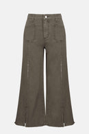 Claudia | Culotte Jeans With Embellished Front Seam-241903S25