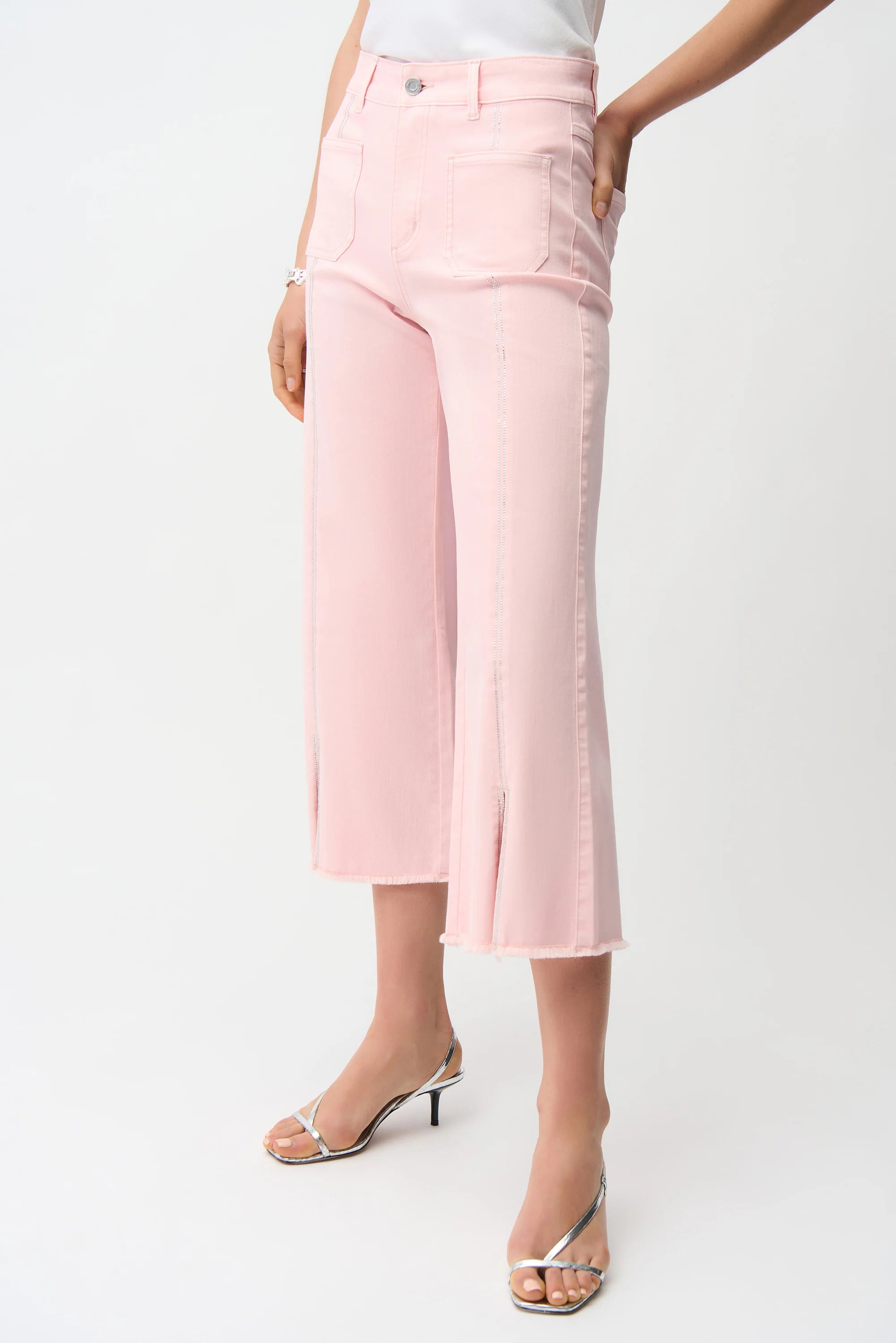 Joseph Ribkoff Claudia | Culotte Jeans With Embellished Front Seam-251901