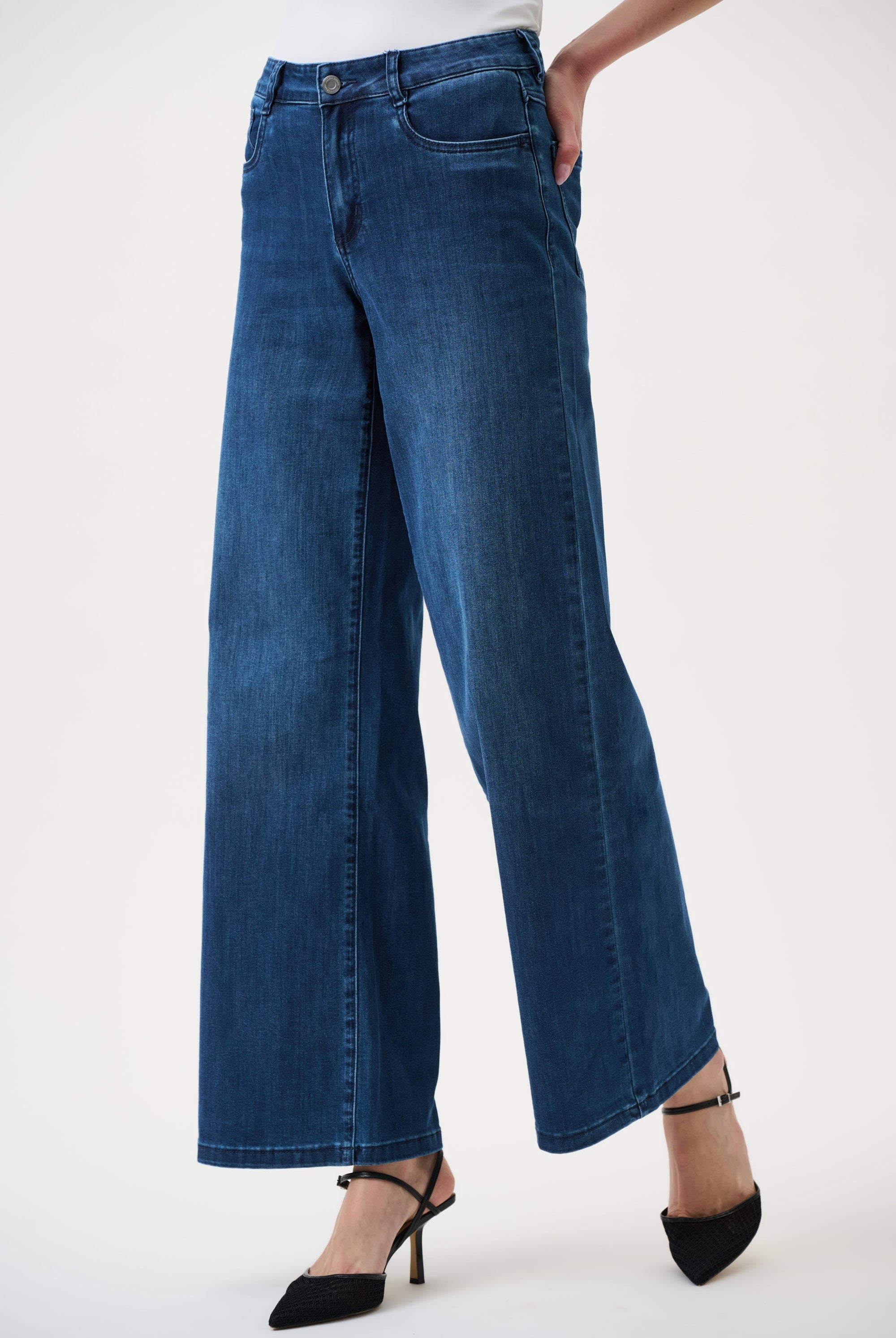 Goldie | Classic Wide-Leg Stretch Jeans
