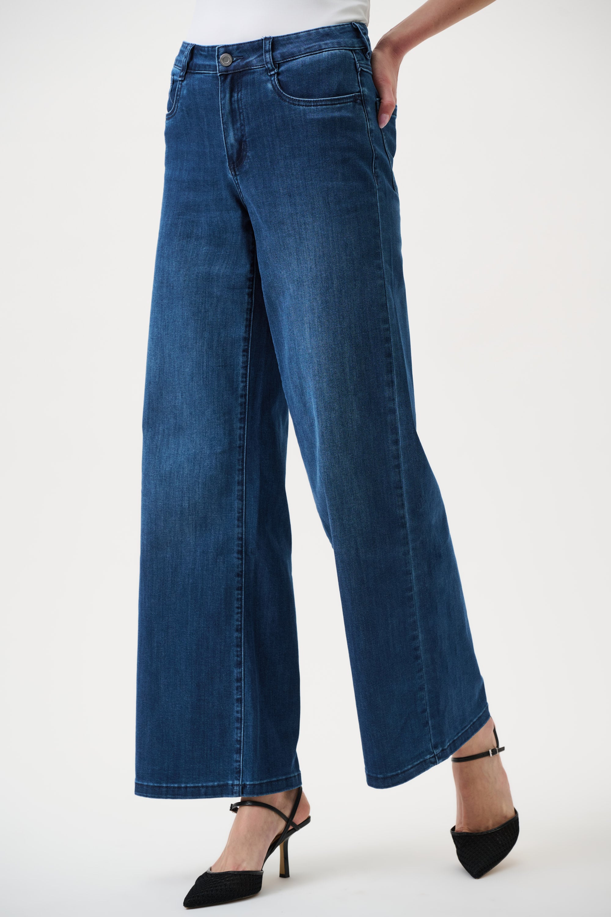 Goldie | Classic Wide-Leg Stretch Jeans