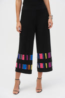 Joseph Ribkoff Silky Knit Stripe Print Culotte Pants-252051