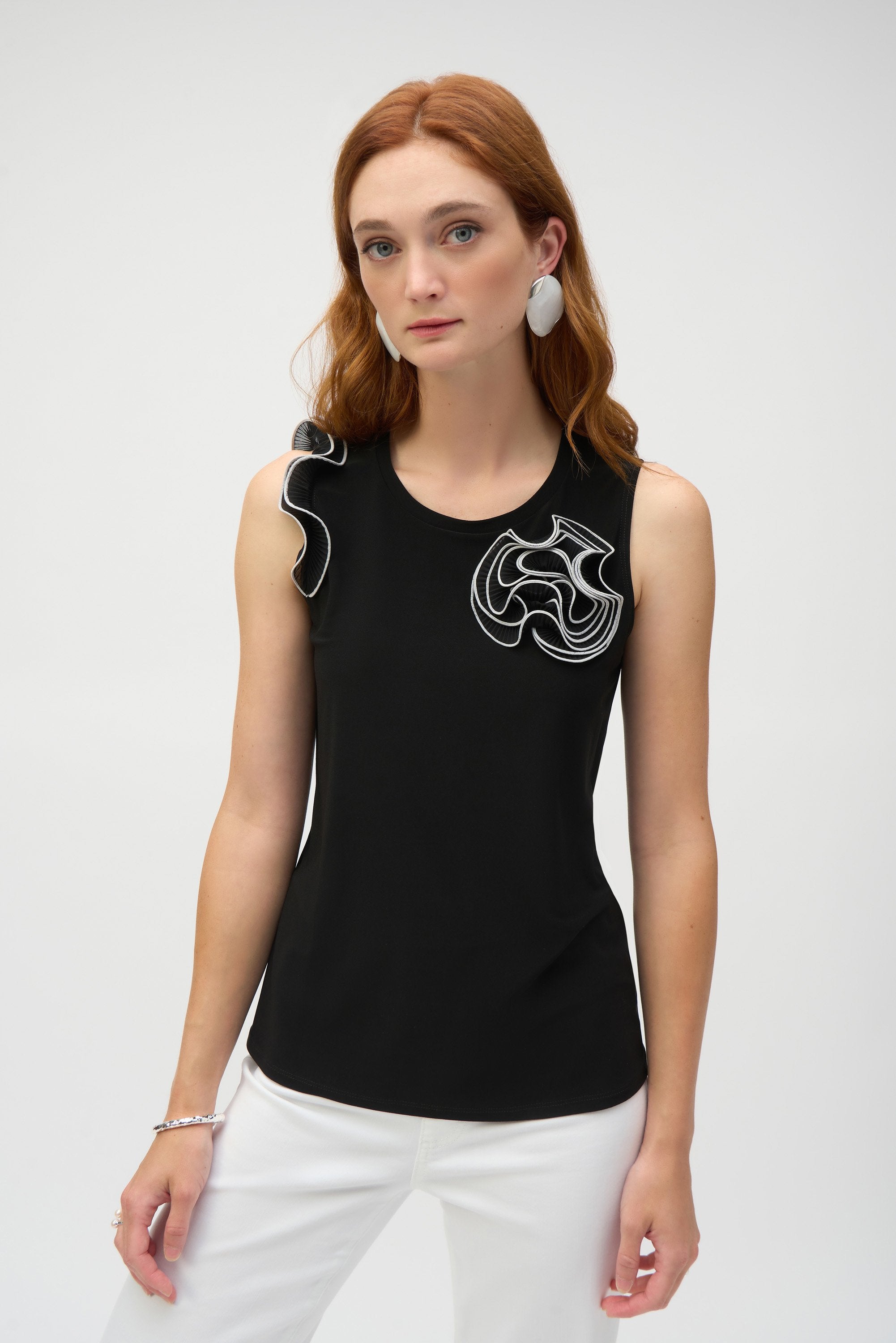 Silky Knit  Fitted Top-252075