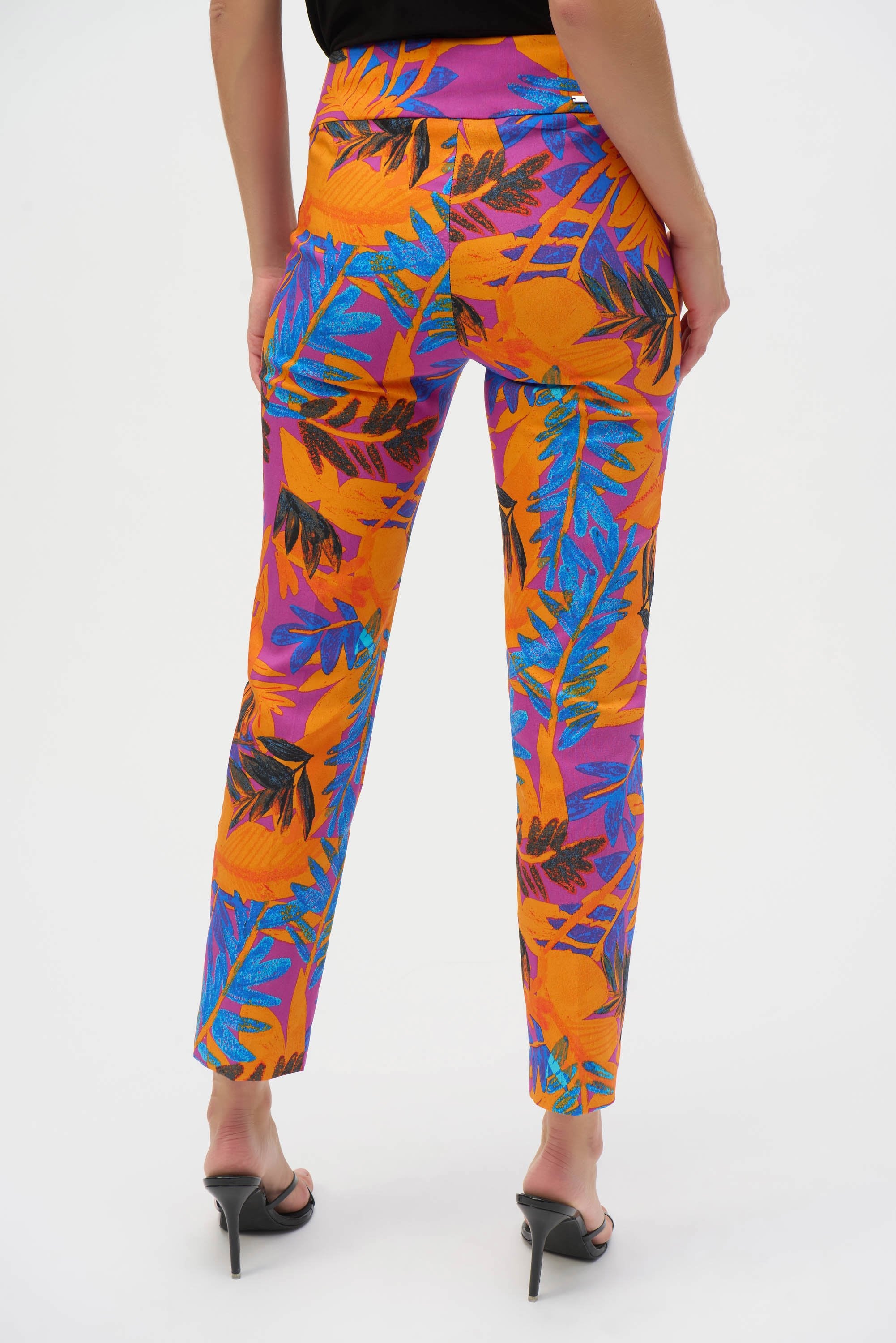 Millennium Tropical Print Straight Leg Pants JR-252231
