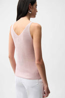 Joseph Ribkoff Metallic Knitted Camisole with Rhinestones-252915S26