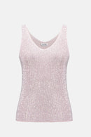 Joseph Ribkoff Metallic Knitted Camisole with Rhinestones-252915S26
