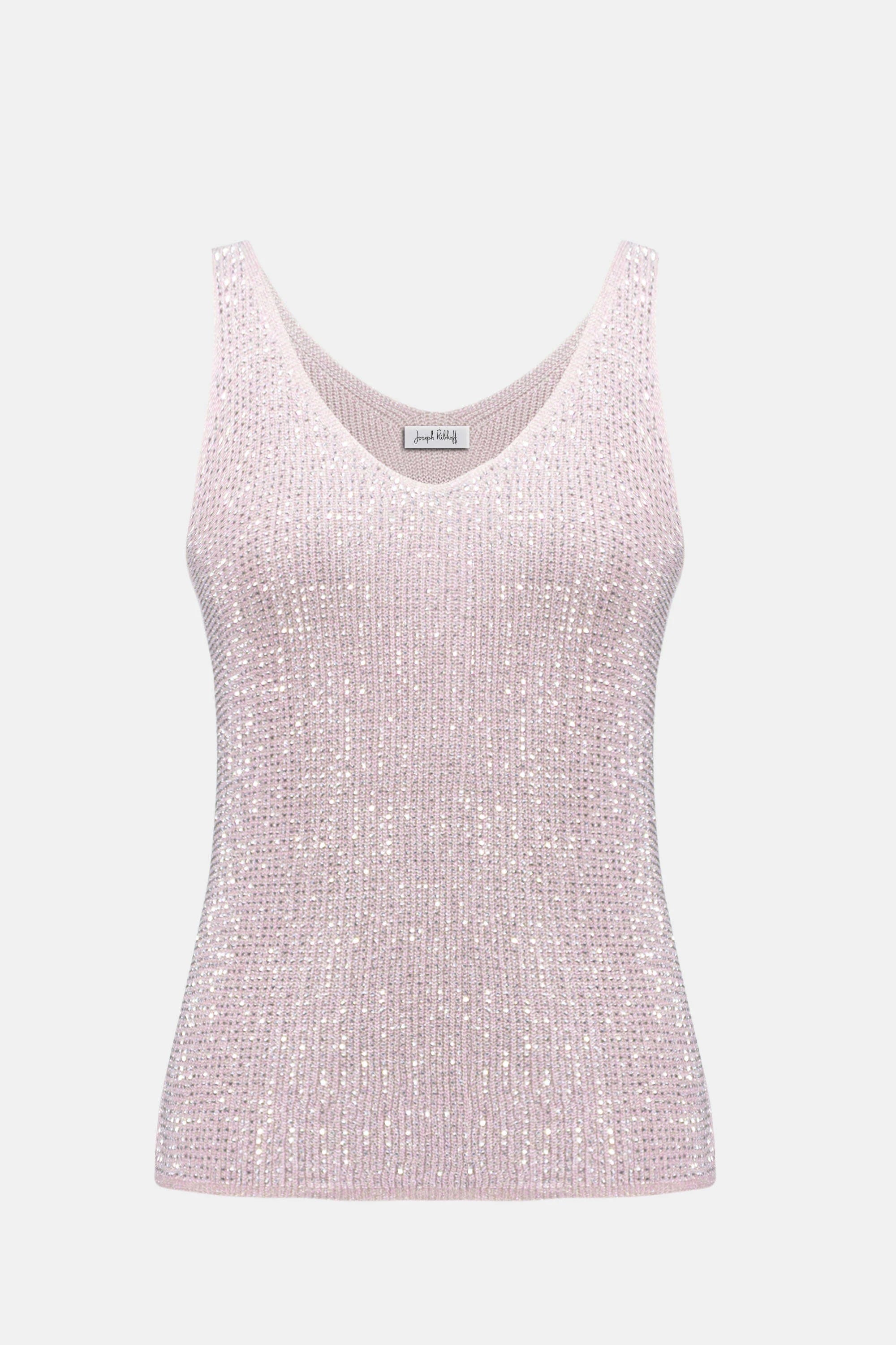 Joseph Ribkoff Metallic Knitted Camisole with Rhinestones-252915S26