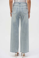 Joseph Ribkoff Classic Wide Leg Stretch Jeans with Crystals Style 252916