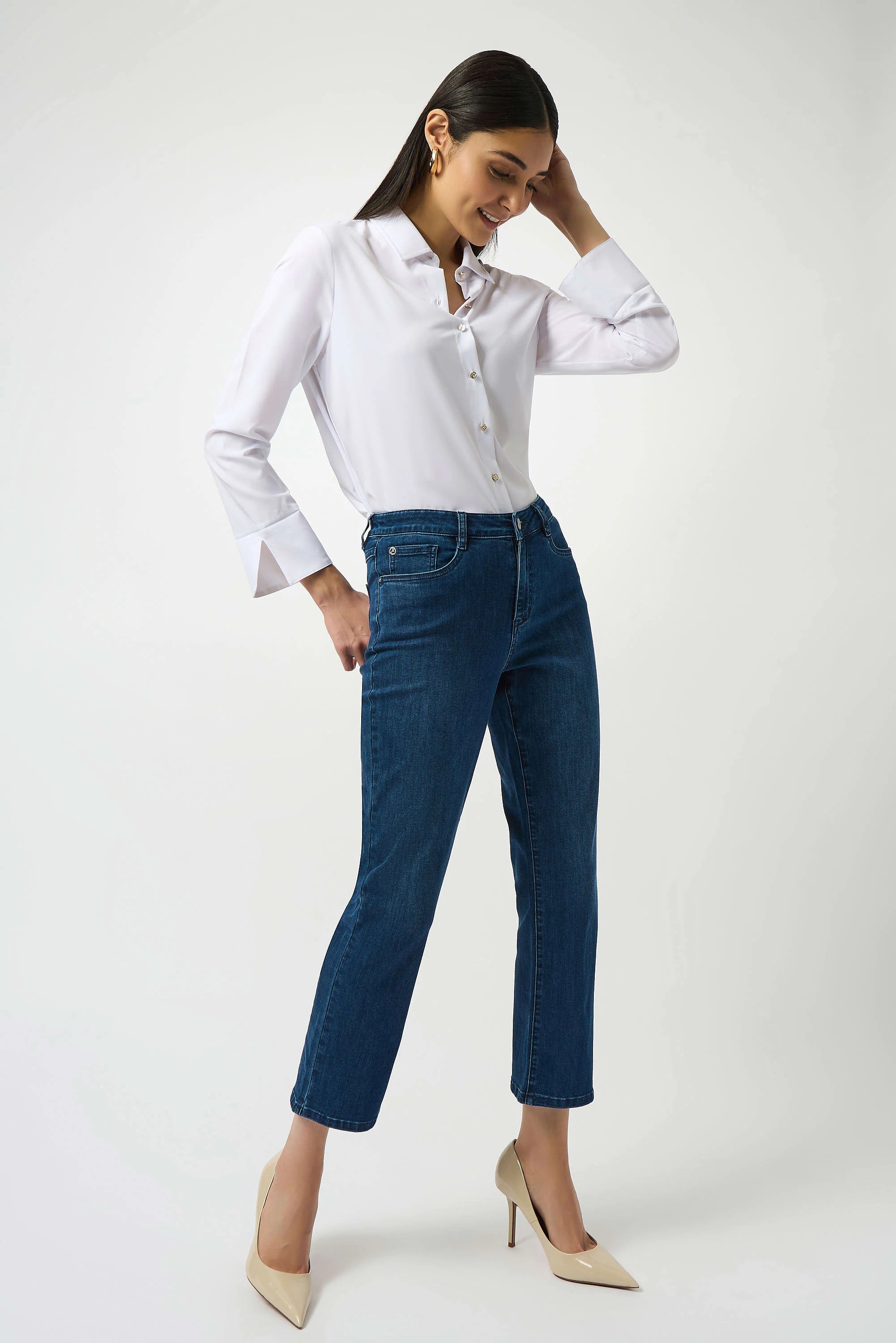 Margot | Classic Straight Leg Stretch Jeans-252926F25
