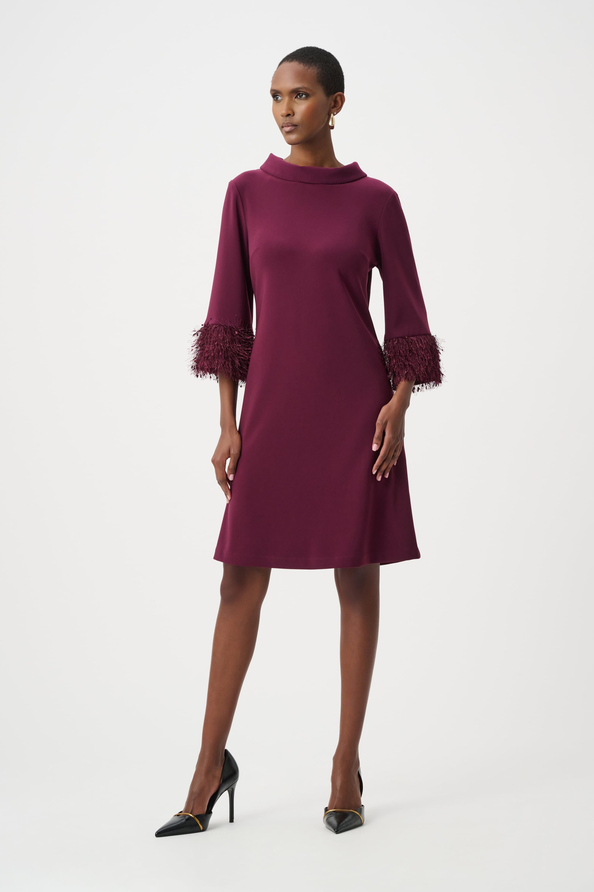 Silky Knit & Novelty A-Line Dress