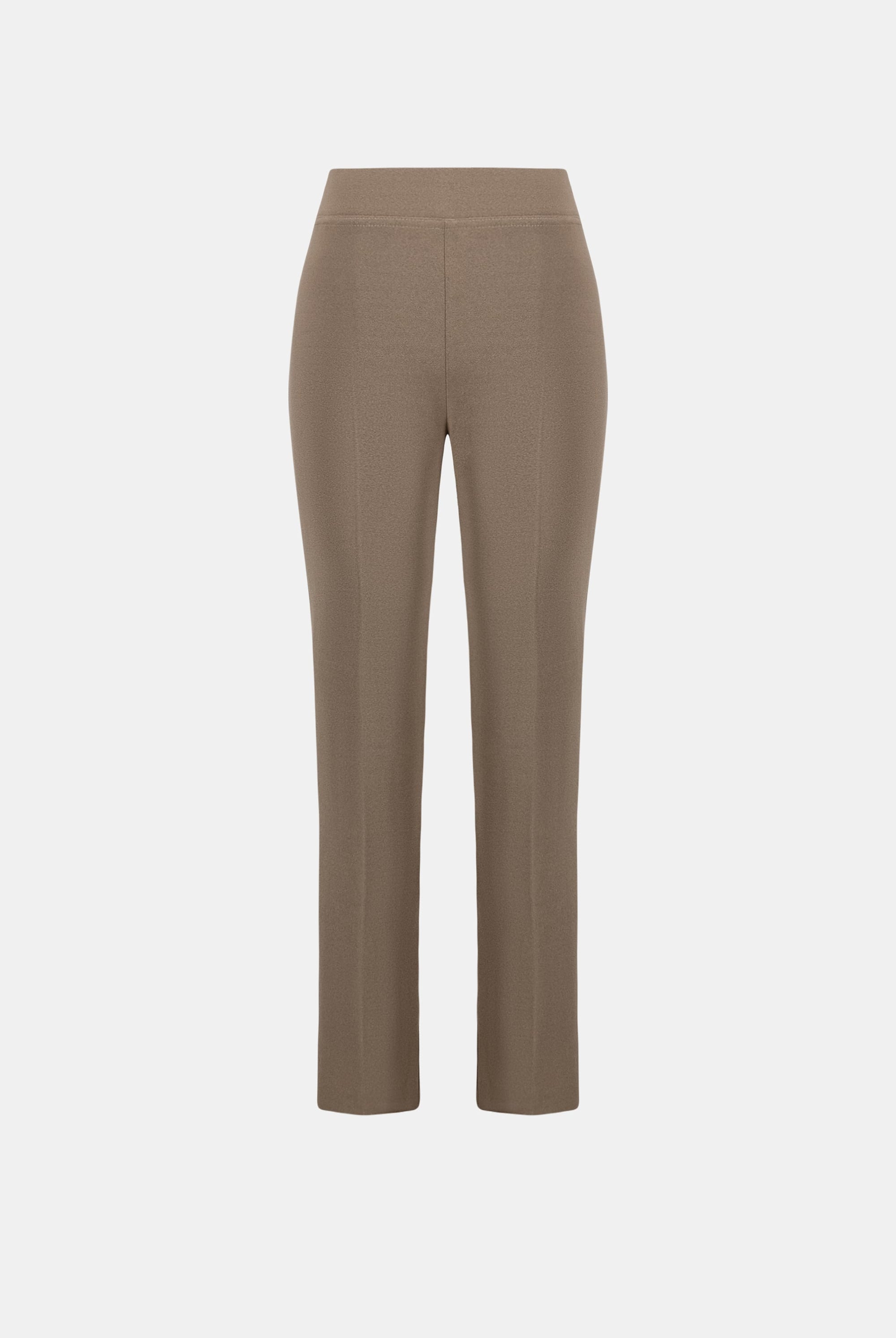 Melange Silky Knit Straight Leg Pull-On Pants