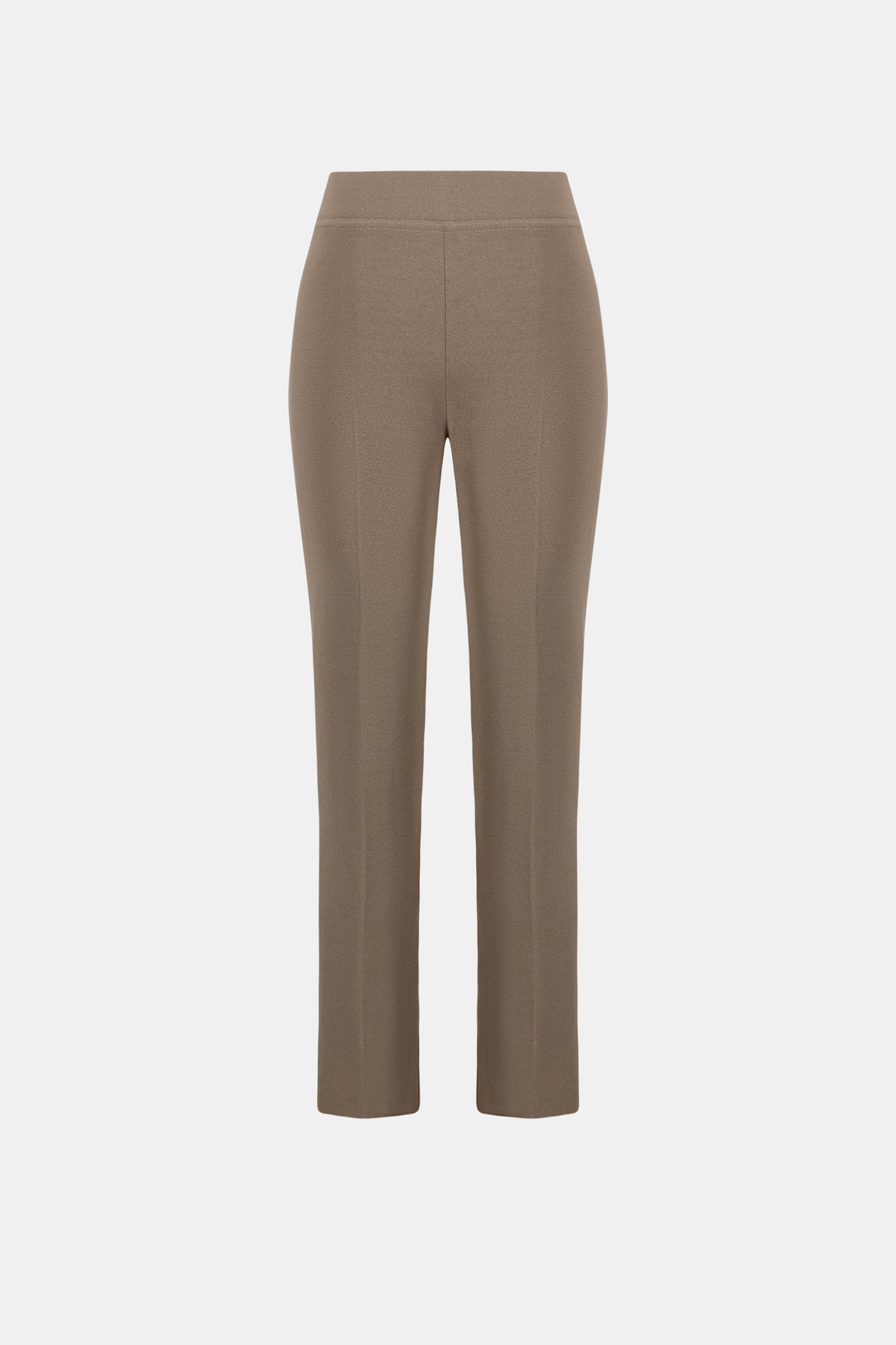 Melange Silky Knit Straight Leg Pull-On Pants