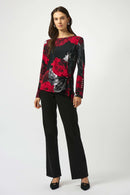 Joseph Ribkoff Floral Print Fitted Top-253301