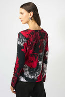 Joseph Ribkoff Floral Print Fitted Top-253301