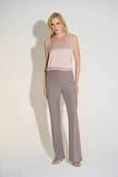 Joseph Ribkoff Satin Top with Rhinestone Trim-253744