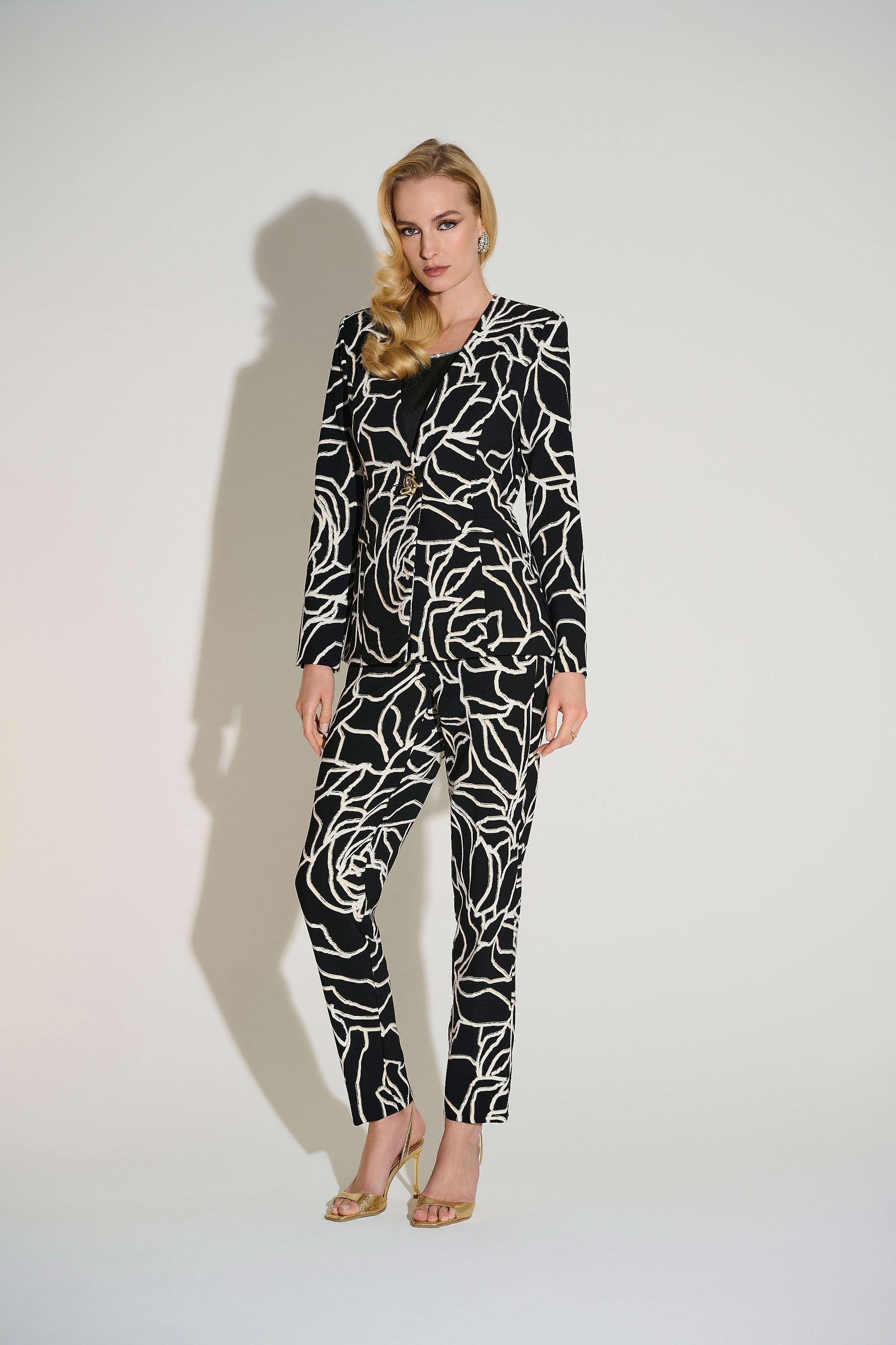 Joseph Ribkoff Signature Foiled Floral Blazer-253781