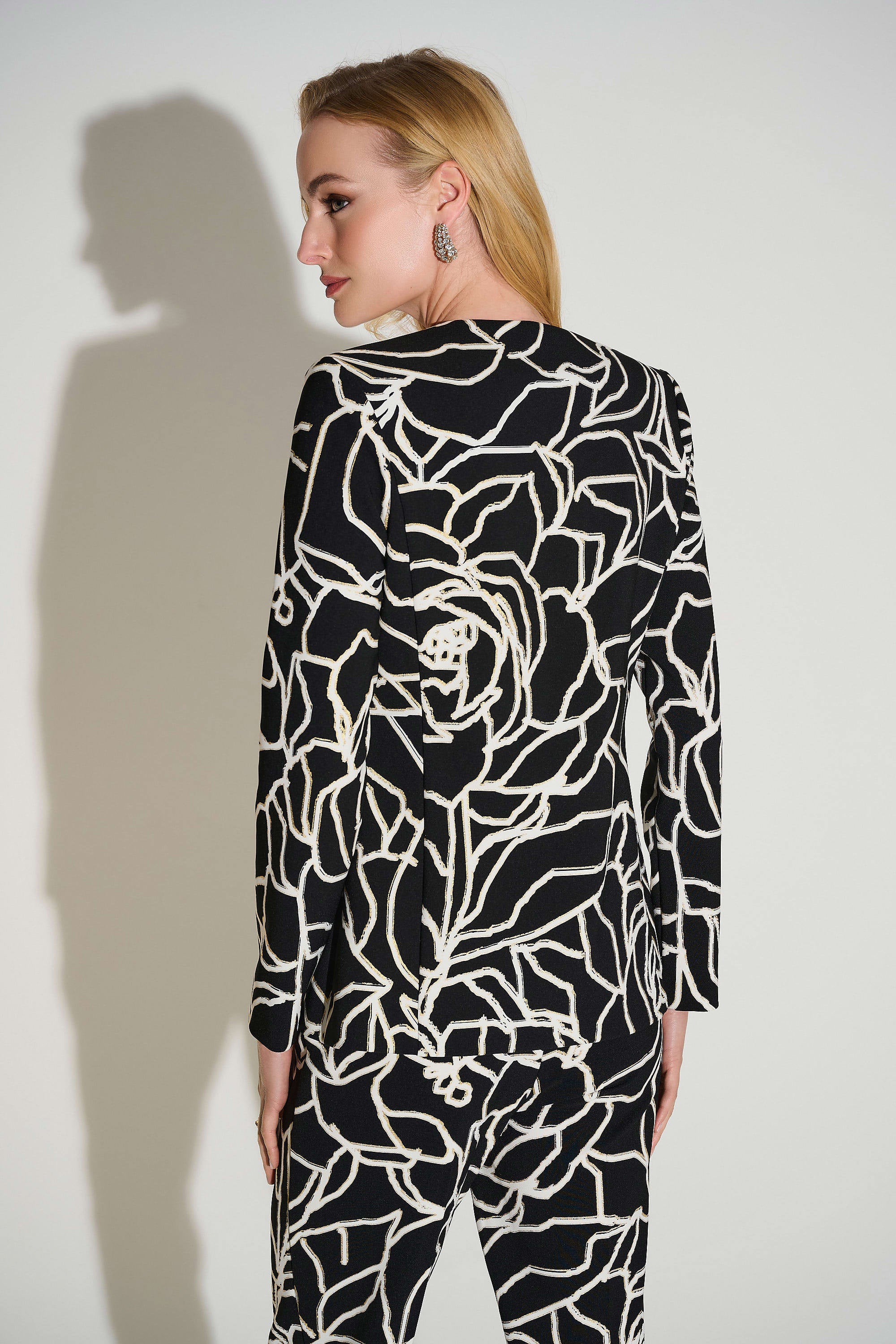 Joseph Ribkoff Signature Foiled Floral Blazer-253781