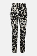 Joseph Ribkoff Signature Foiled Floral Slim Fit Pants-253784