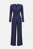 Joseph Ribkoff  Signature Novelty Knit Wide Leg Jumpsuit-253793