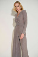 Joseph Ribkoff  Signature Novelty Knit Wide Leg Jumpsuit-253793