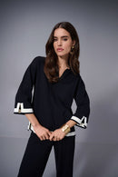 Joseph Ribkoff Sweater Knit Colour Block Top-253909