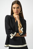 Joseph Ribkoff Sweater Knit Colour Block Top-253909