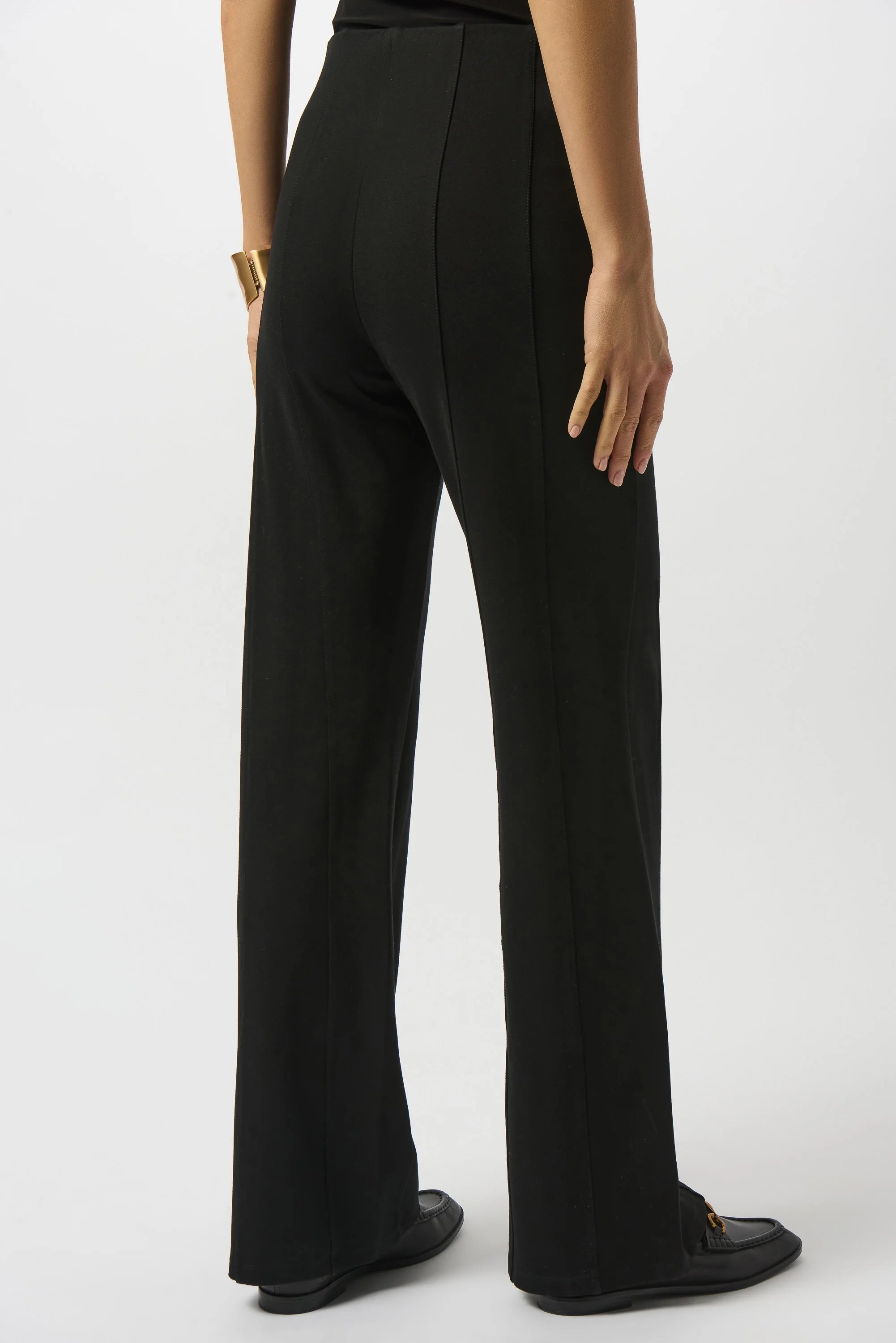 Joseph Ribkoff Heavy Knit Wide Leg Pull-On Pants-253919