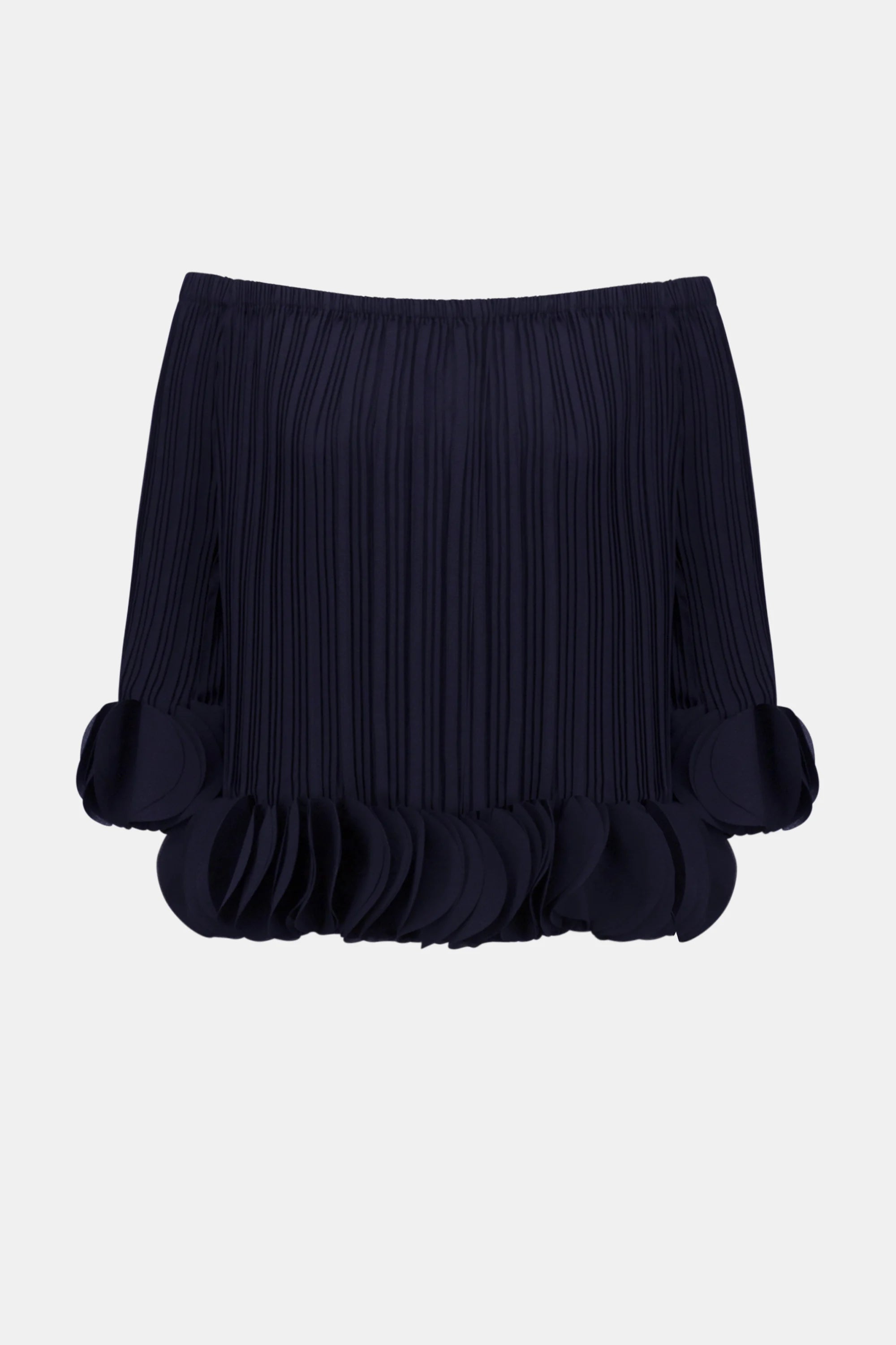 Joseph Ribkoff Navy Georgette Pleated Top-253939S26