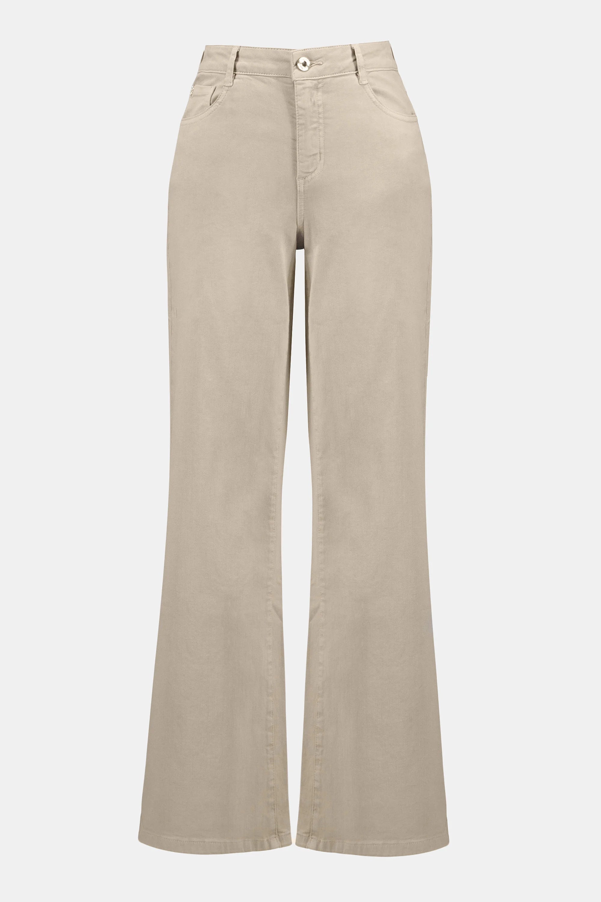 Goldie | Classic Wide-Leg Stretch Denim Jeans-261989