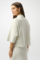 Joseph Ribkoff Sweater Knit Boxy Pullover With Polo Collar-253962