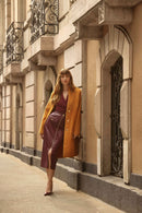 Joseph Ribkoff Leatherette Long Pencil Skirt-253991