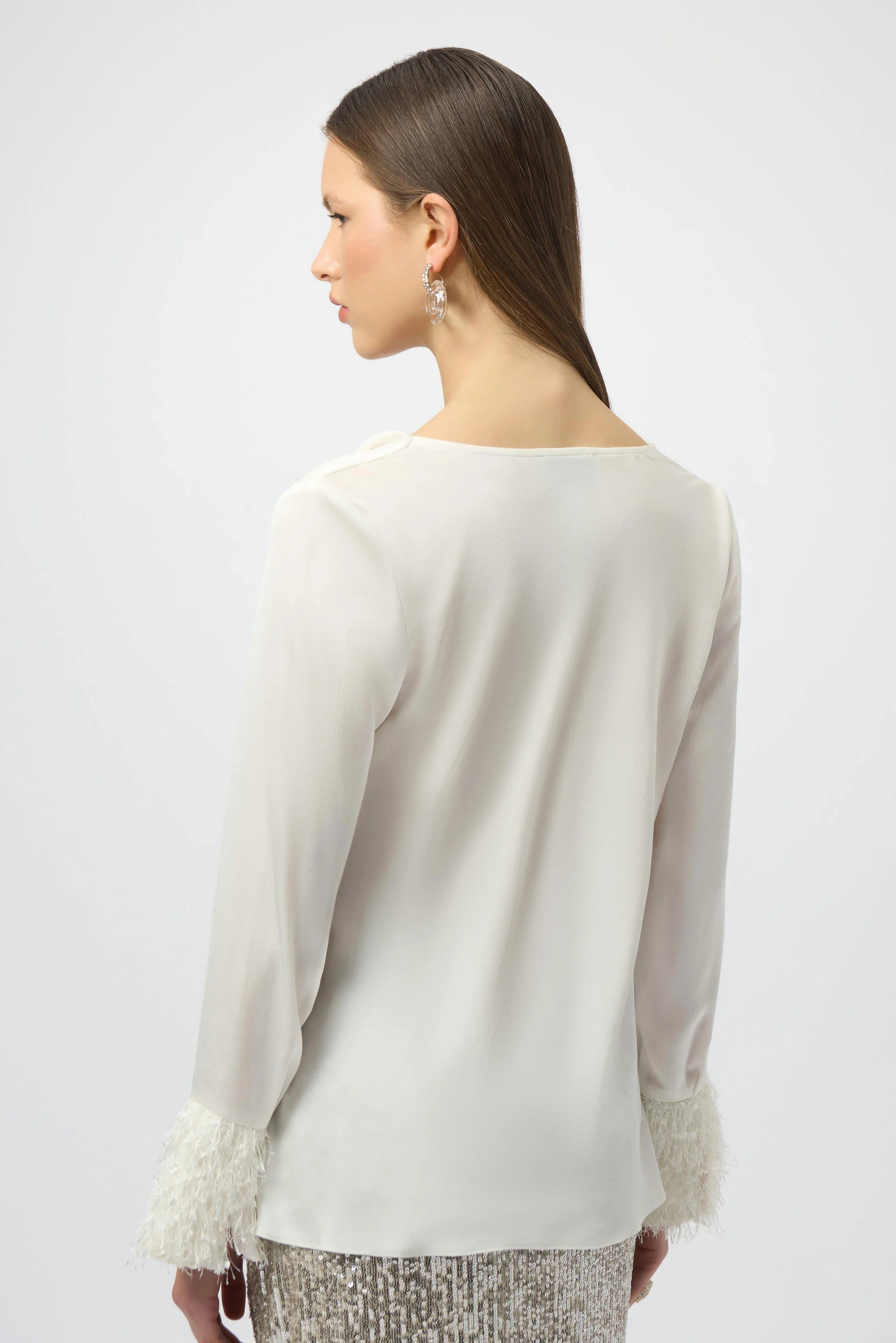 Joseph Ribkoff Satin Cowl Neck Top-254020