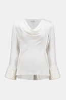 Joseph Ribkoff Satin Cowl Neck Top-254020